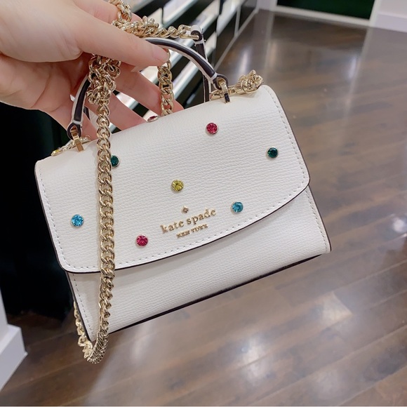 kate spade Bags Kate Spade Jeweled Micro Satchel Crossbody Poshmark